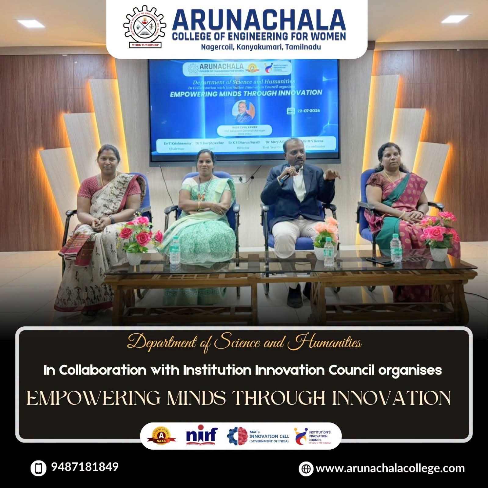 Department of Science and Humanities Organizes Empowering Minds Through Innovation